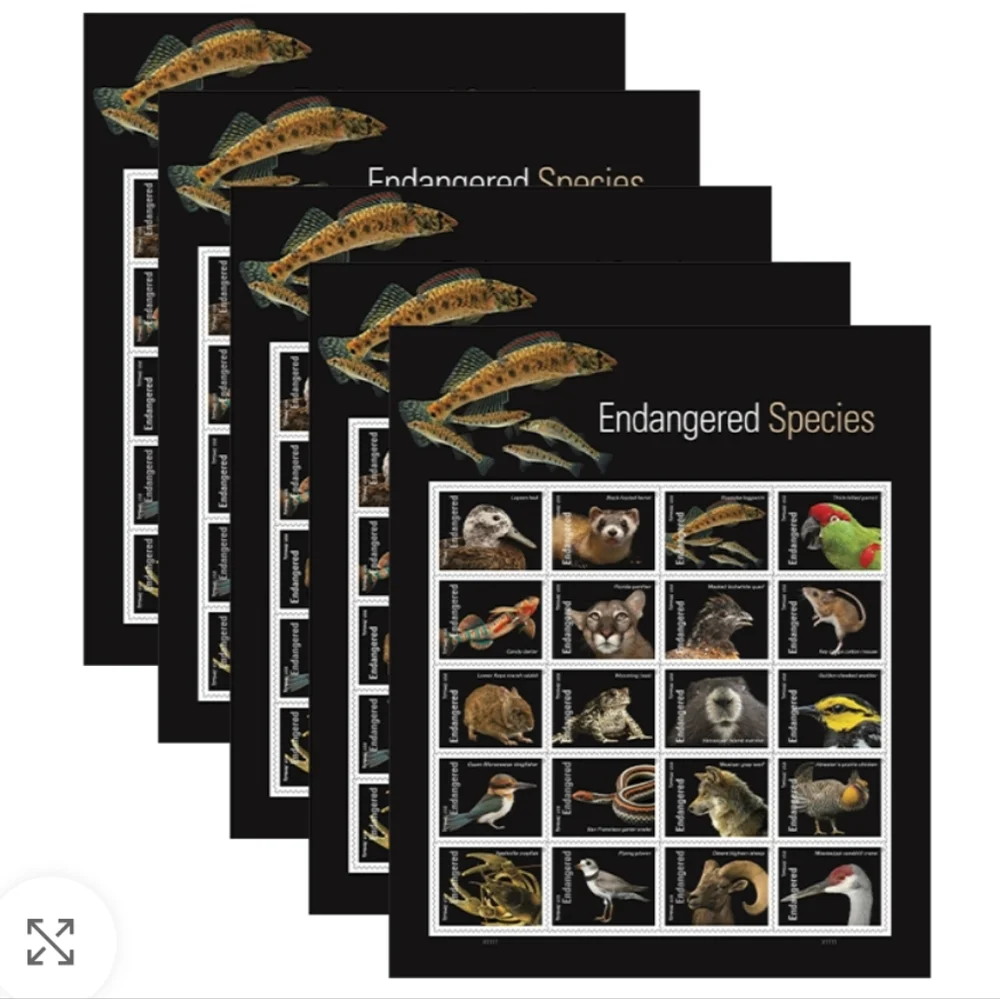 100 Forever Stamps Endangered Species Animals Stamp USPS Postage Mail‎